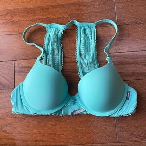 Aerie Racerback Bra 34B Turquoise Lace